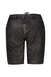 Ledershorts mit Stickereien