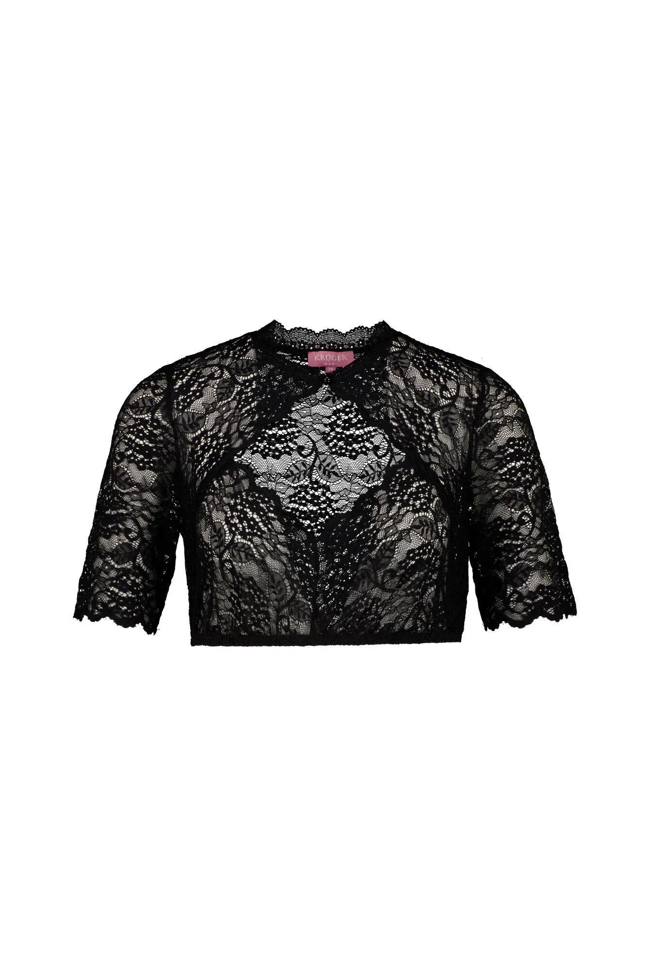 Dirndlbluse mit Spitzen-Details