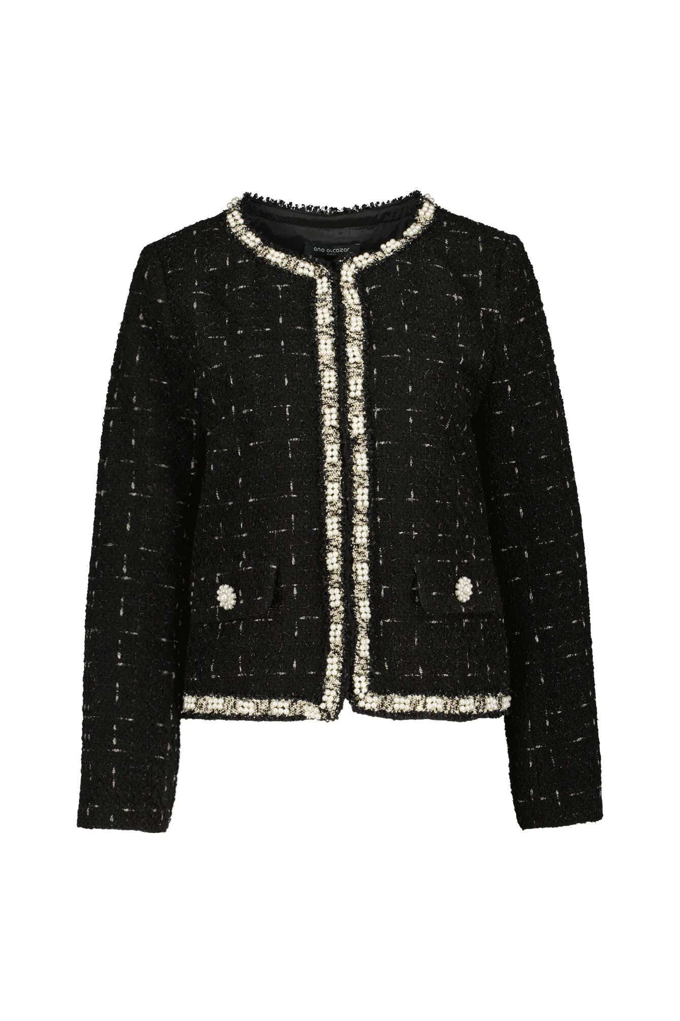 Karierte Bouclé-Jacke