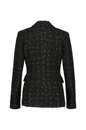 Karierter Bouclé-Blazer