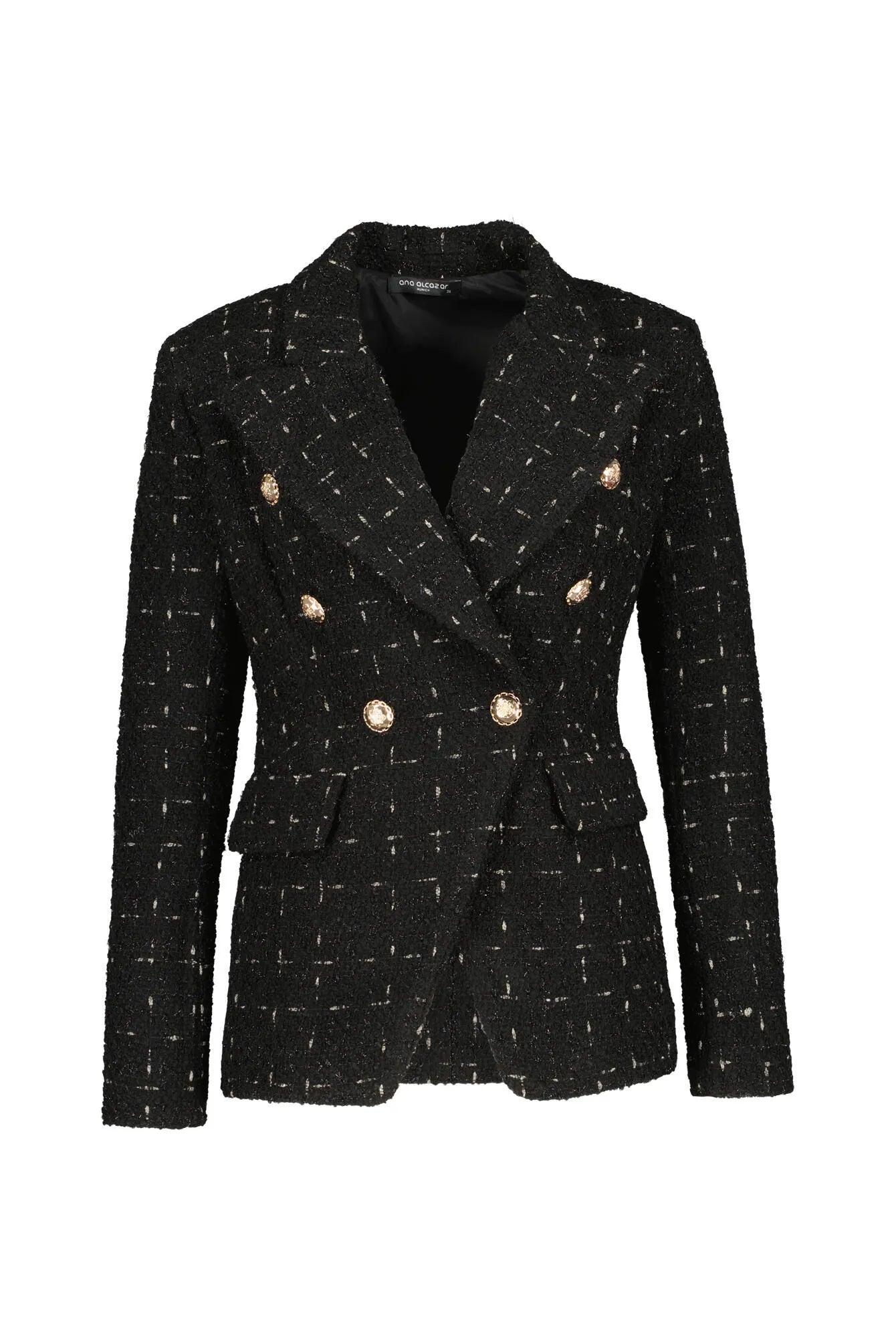Karierter Bouclé-Blazer