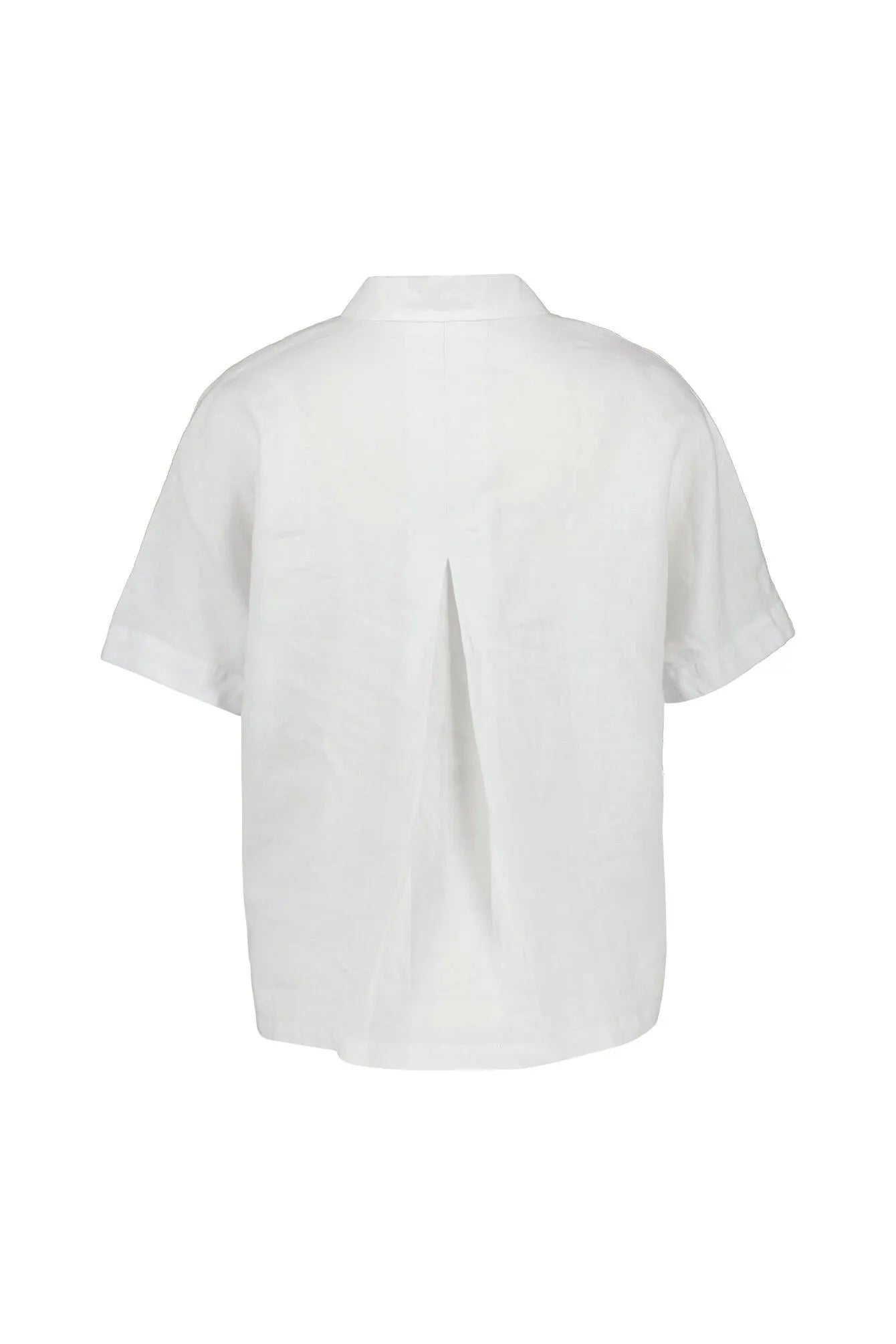 Leinenbluse mit Kurzarm