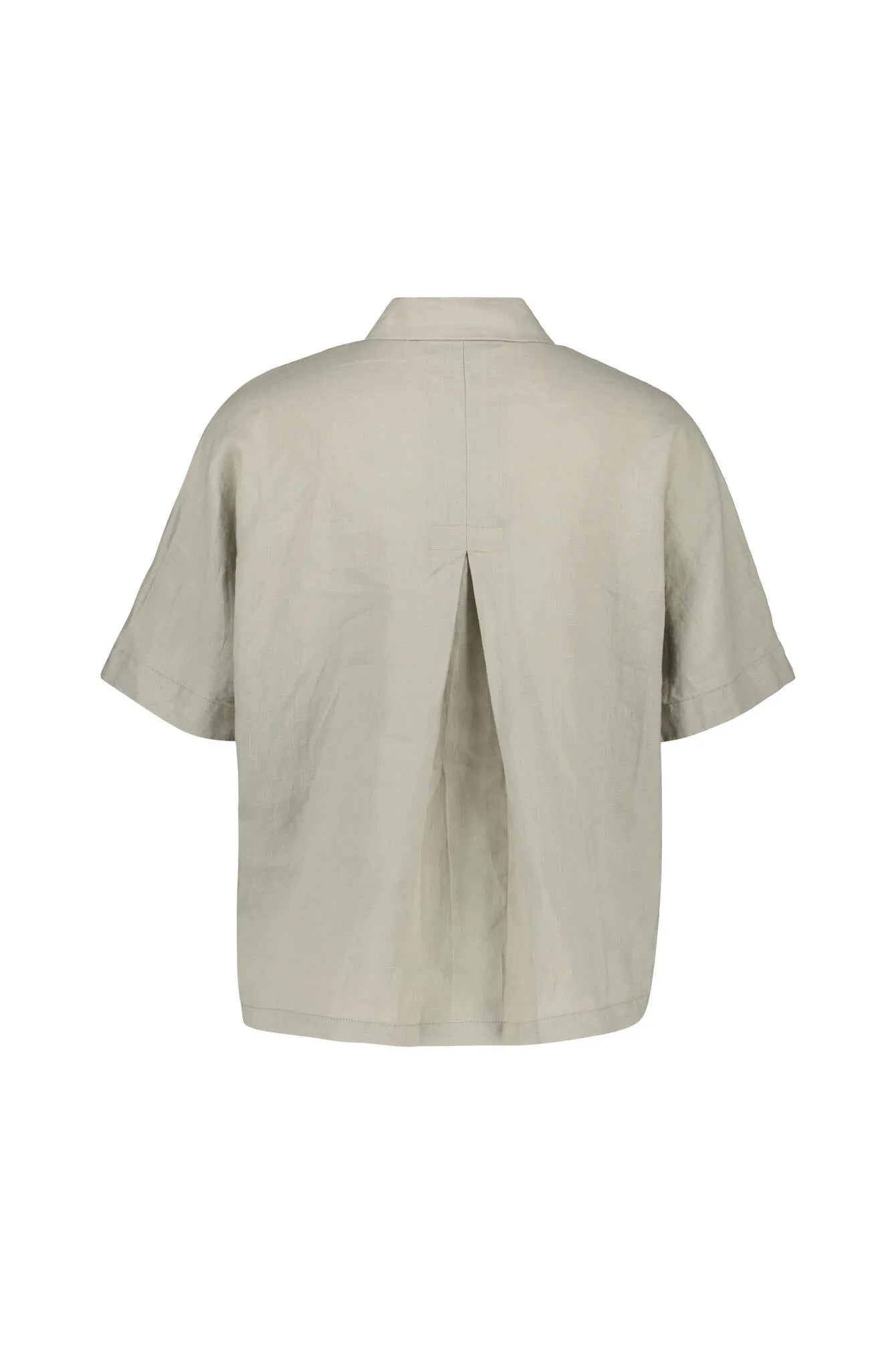 Leinenbluse mit Kurzarm