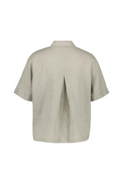 Leinenbluse mit Kurzarm