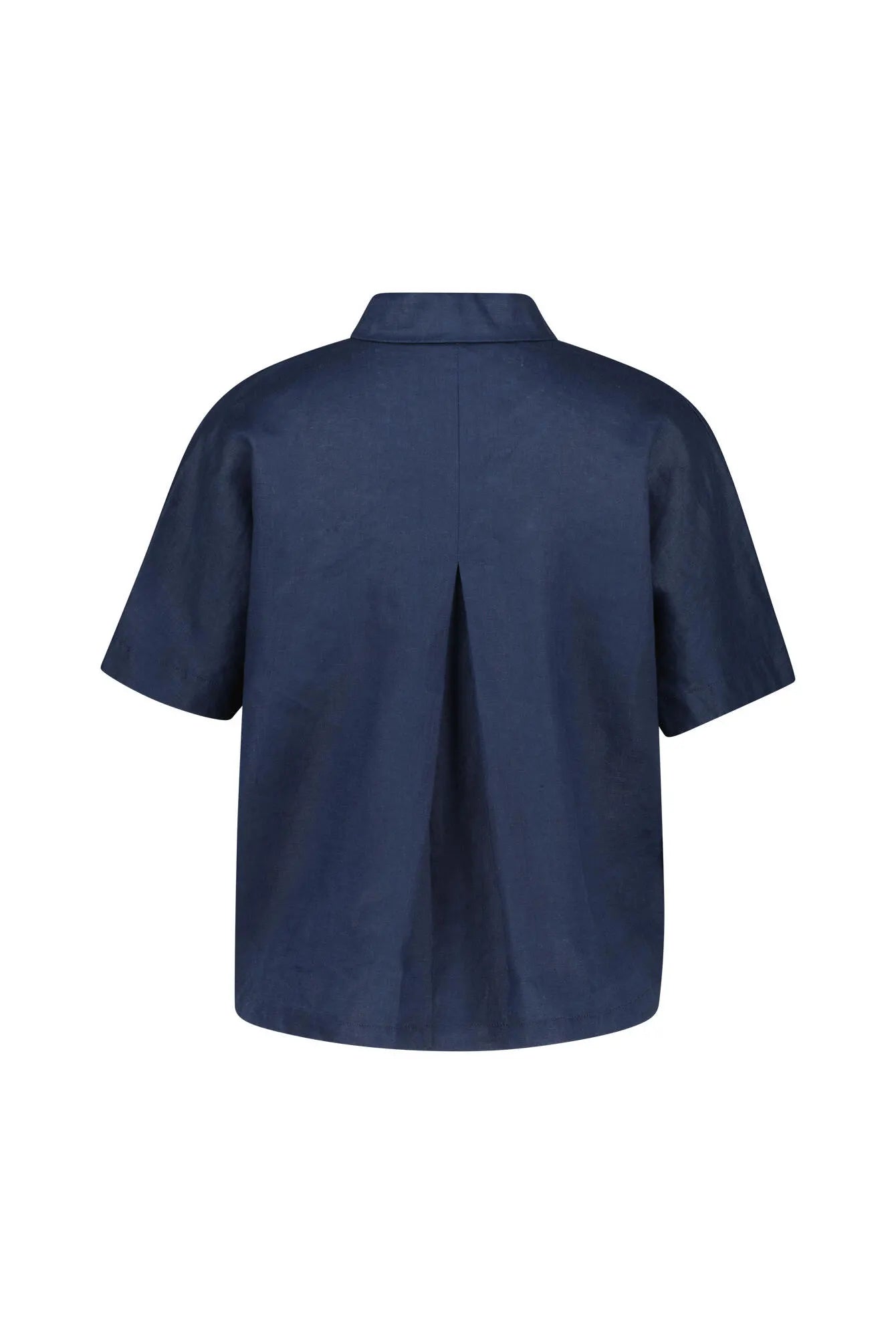 Leinenbluse mit Kurzarm