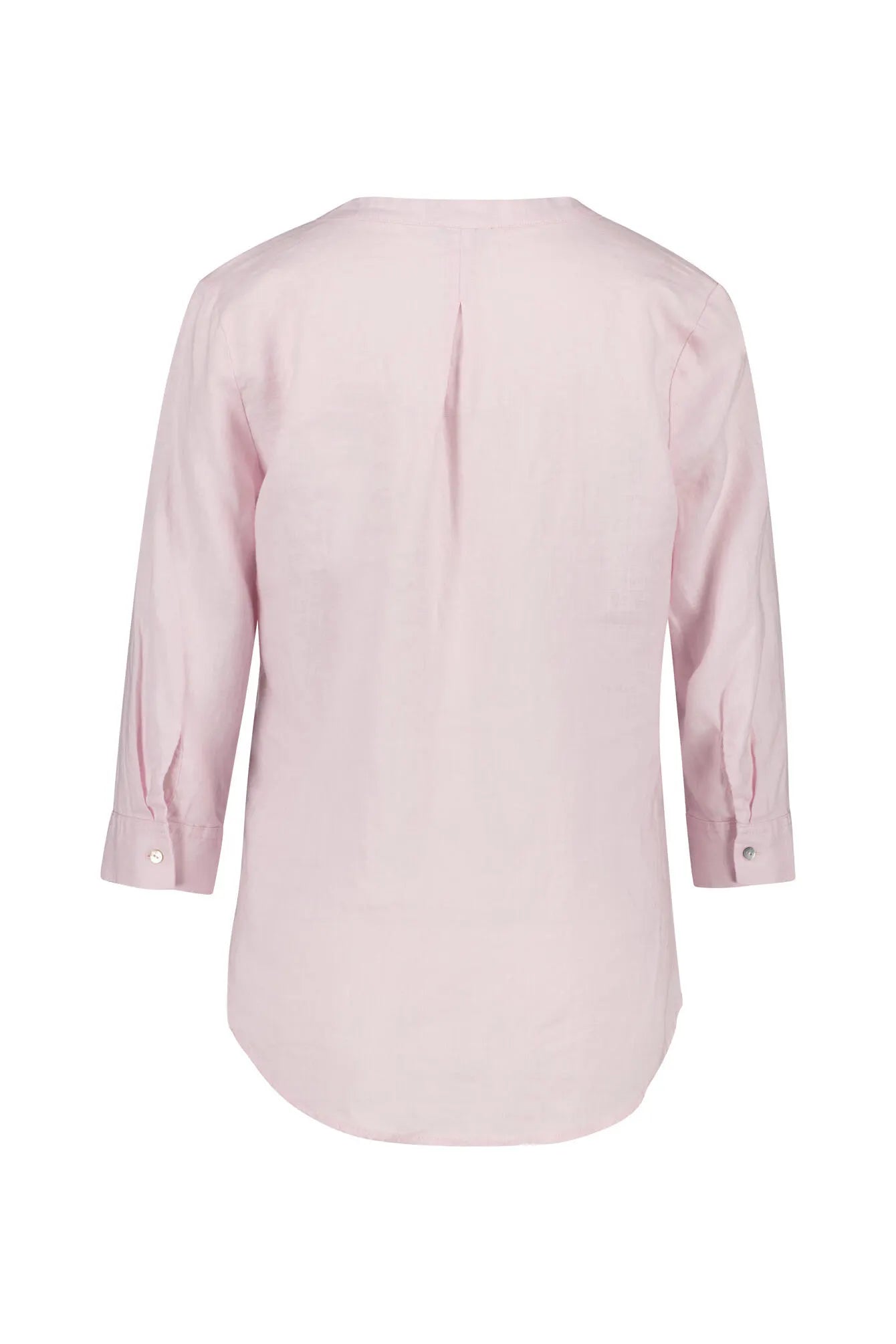 Leinenbluse mit V-Ausschnitt