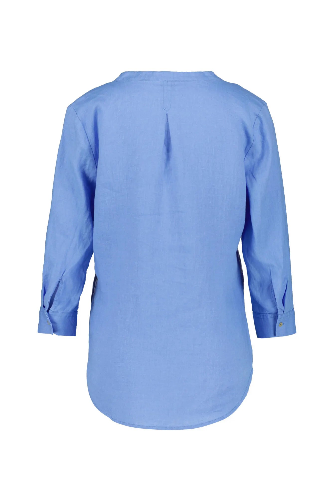Leinenbluse mit V-Ausschnitt