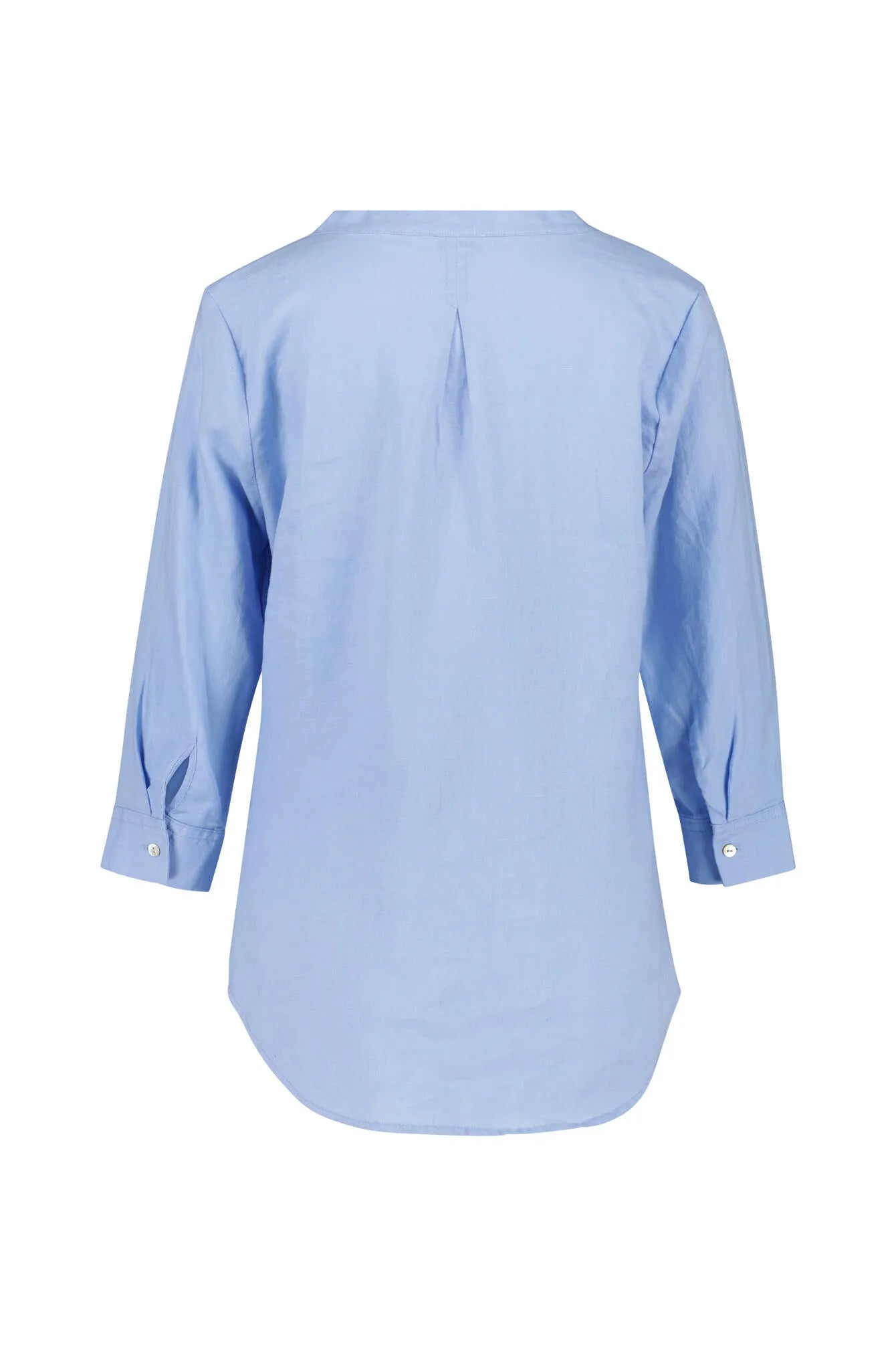 Leinenbluse mit V-Ausschnitt