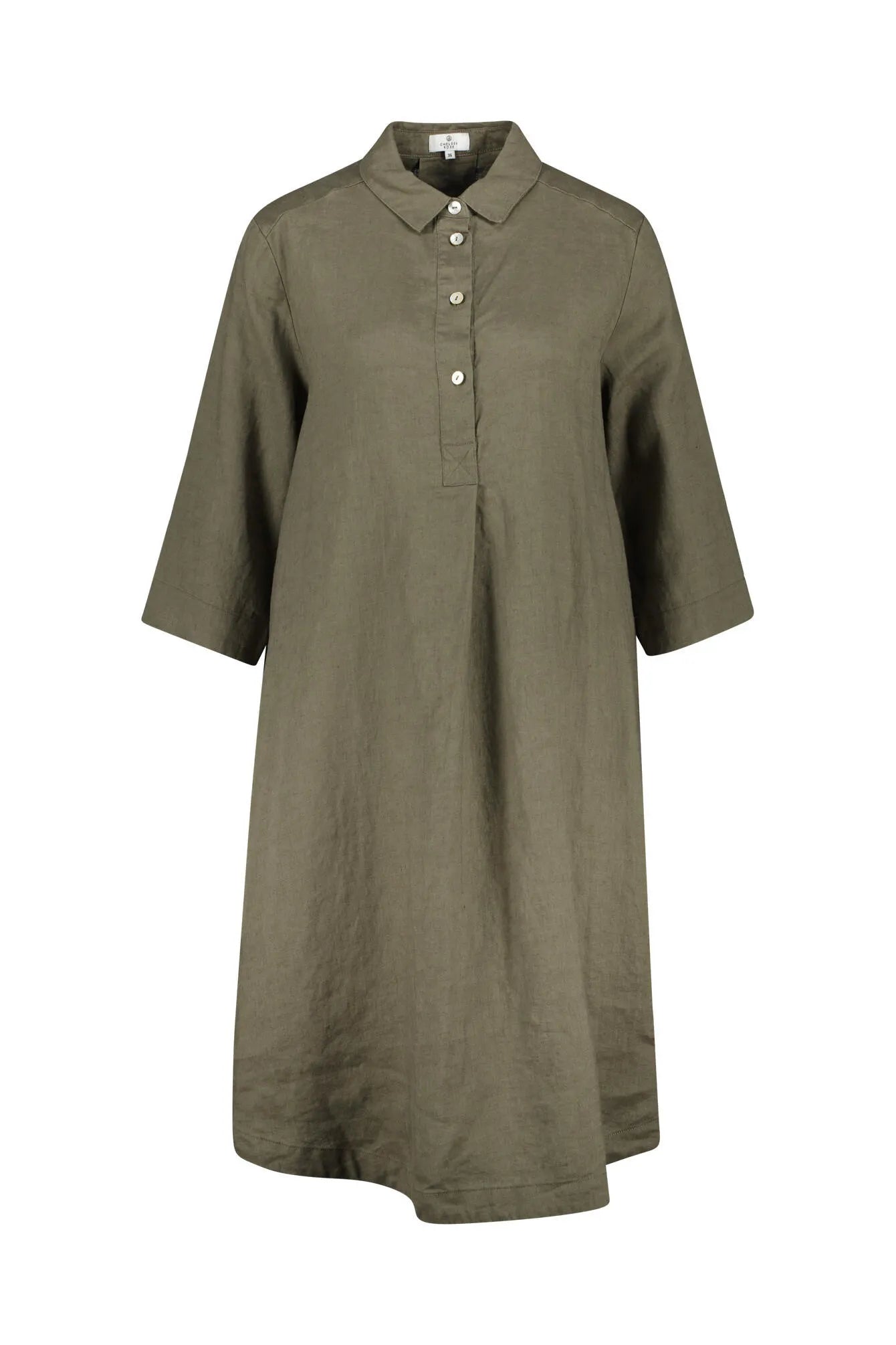 Hemdblusenkleid aus Leinen