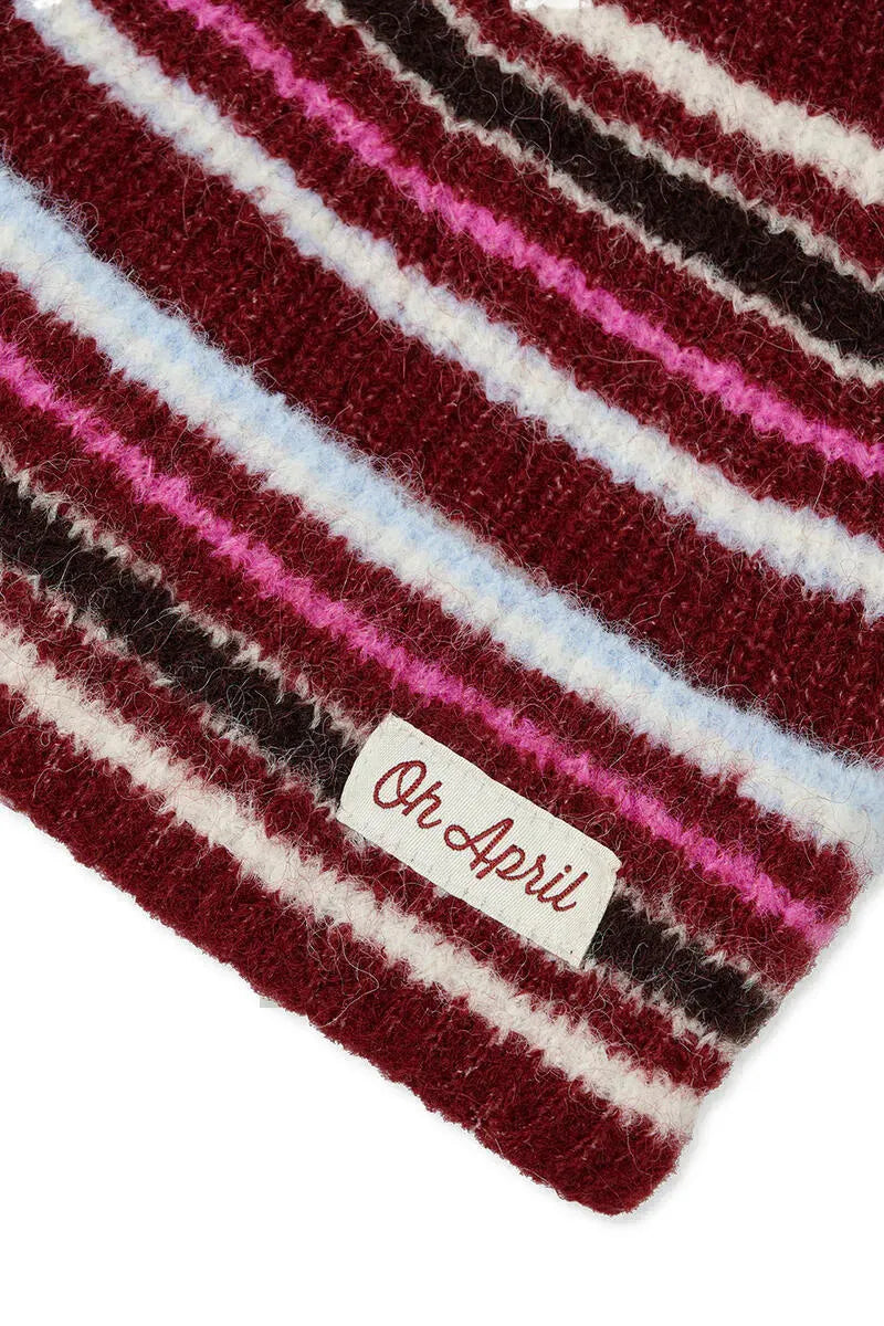 Strickmütze gestreift