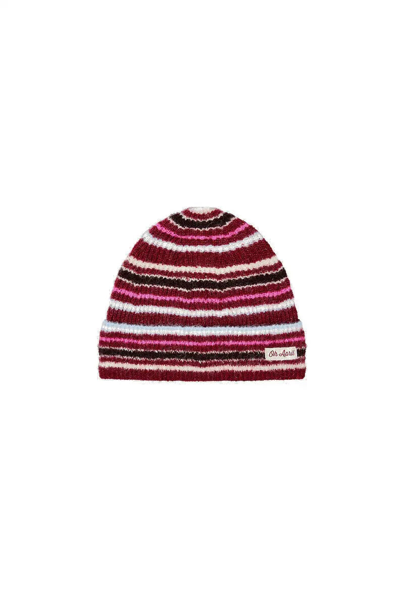 Strickmütze gestreift