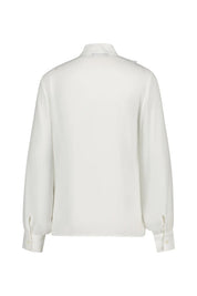 Volantbluse aus Viskose