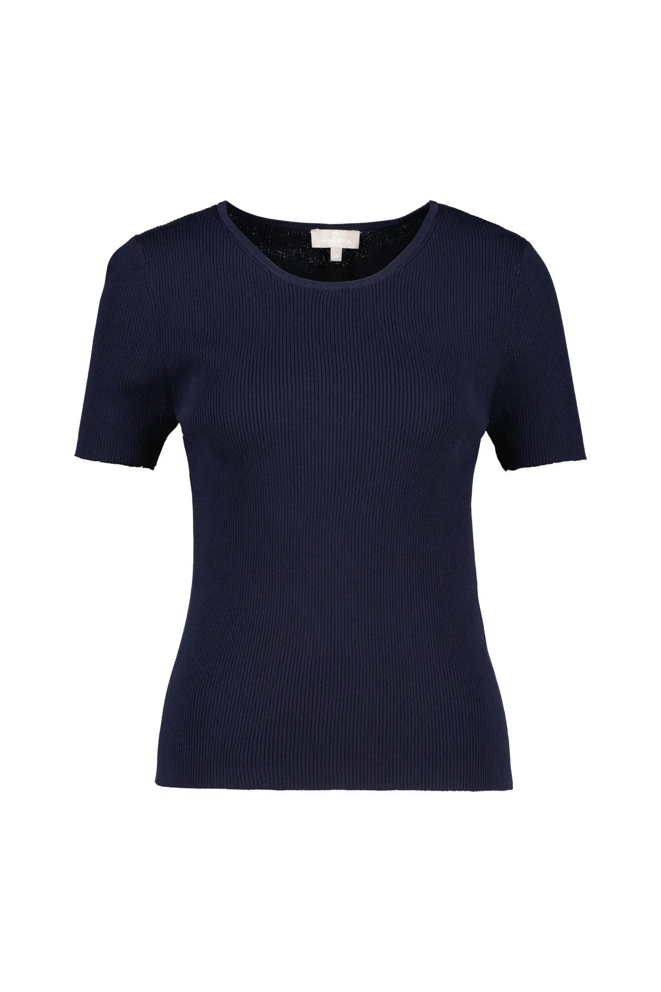 T-Shirt aus Rippstrick