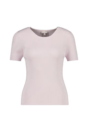 T-Shirt aus Rippstrick