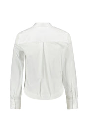 Bluse cropped aus Baumwolle