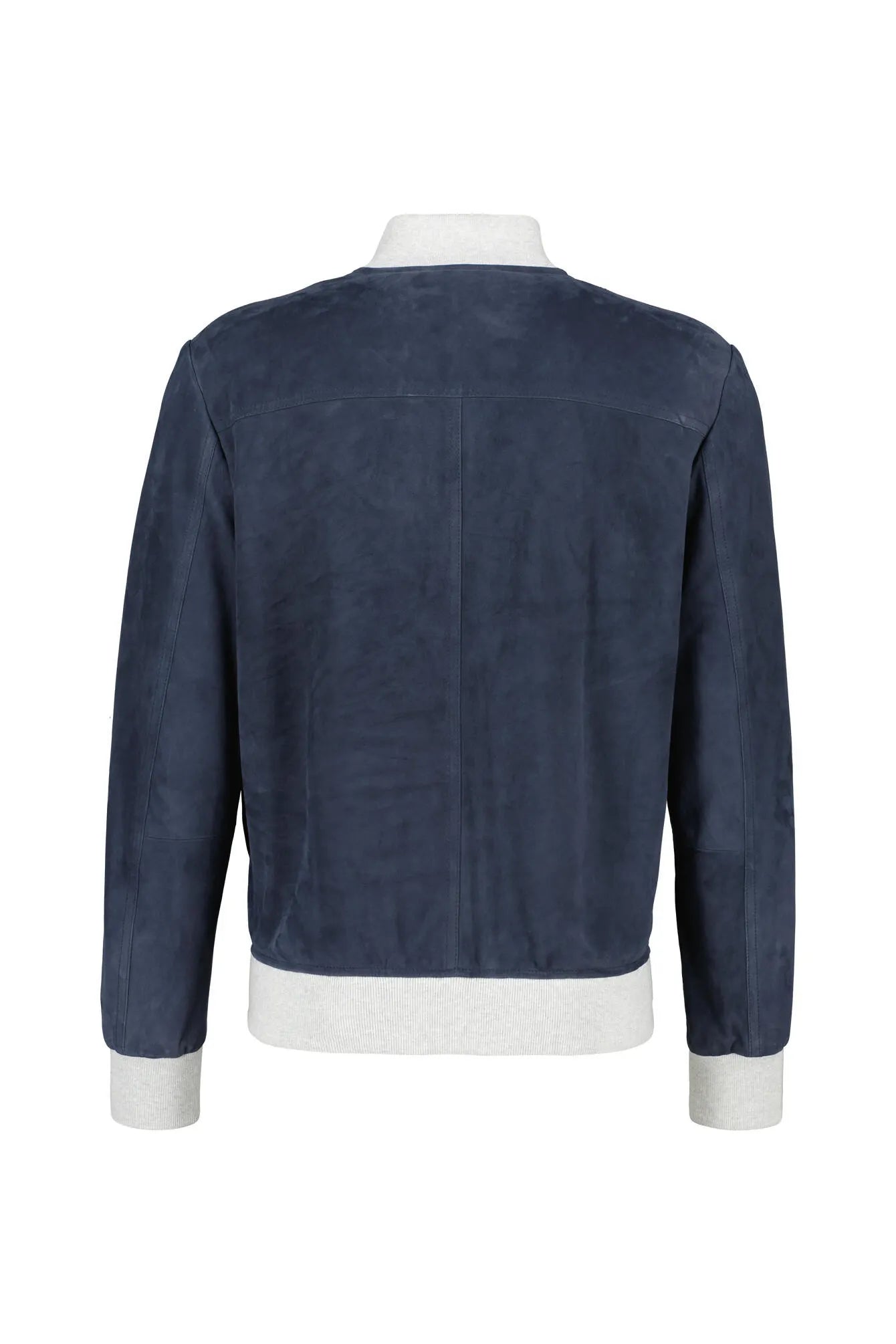 Lederjacke Ripp-Bündchen