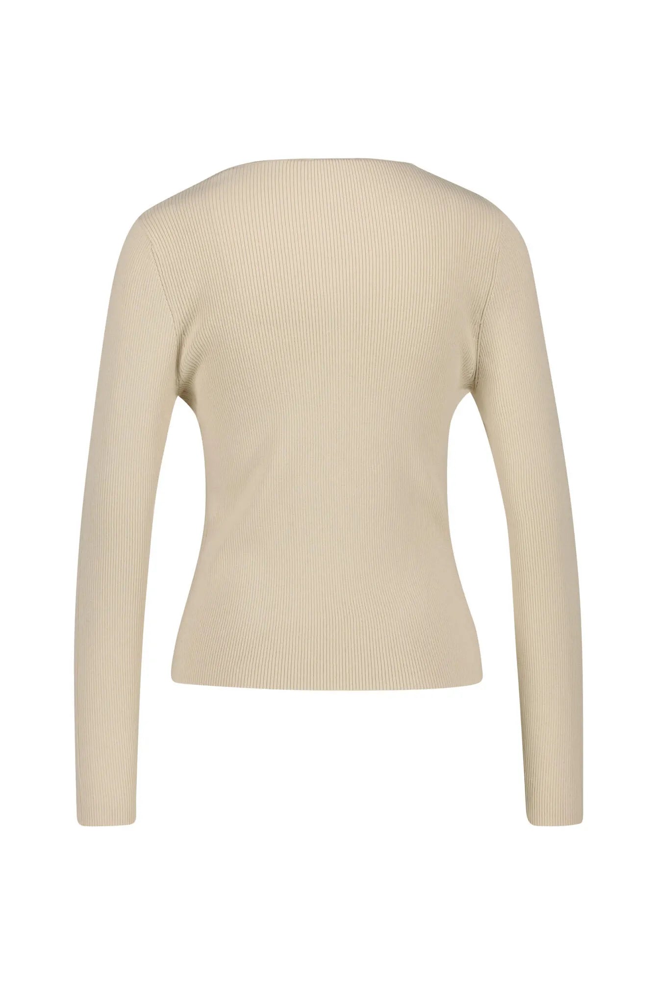 Strickjacke aus Rippstrick