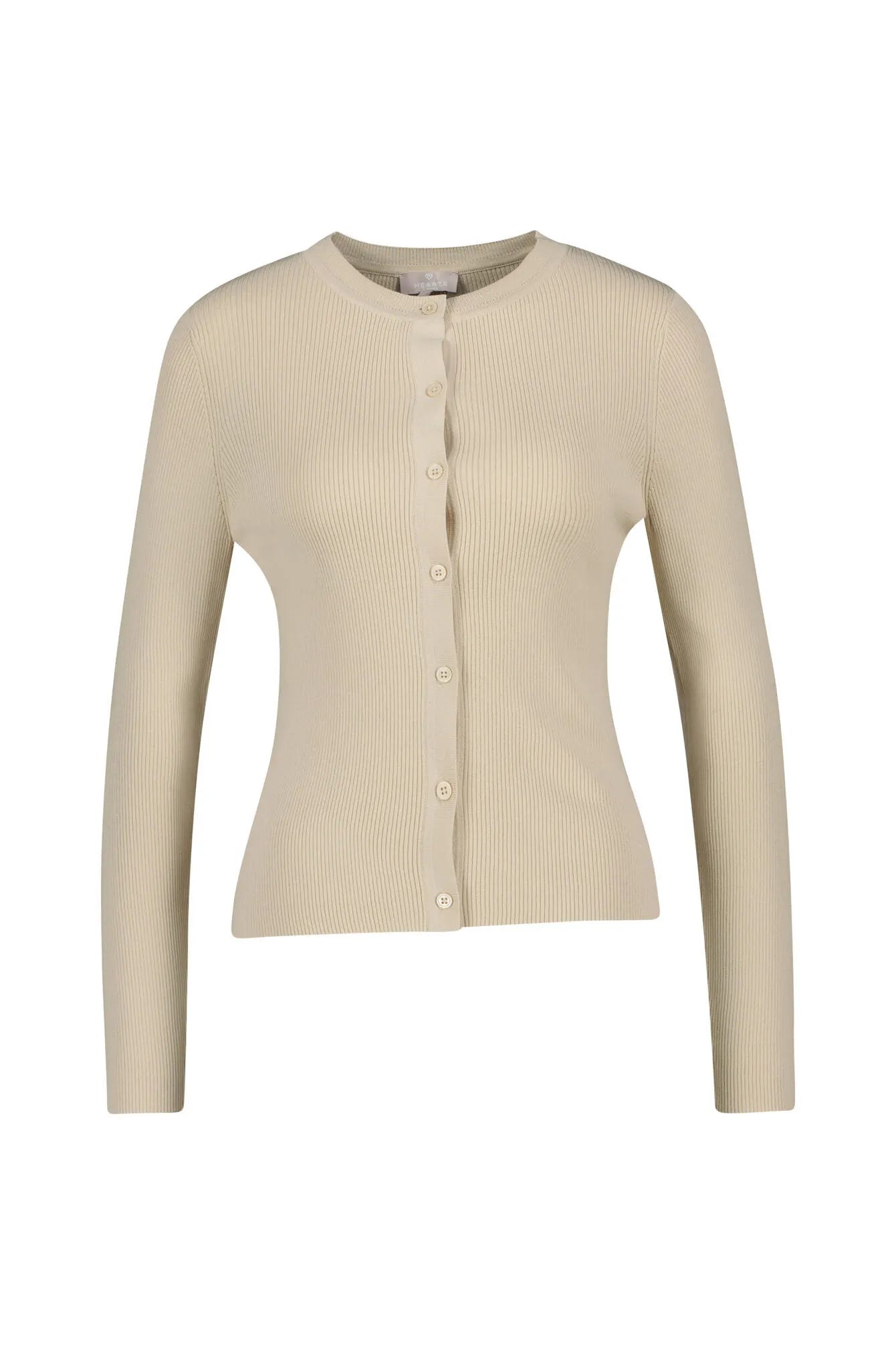 Strickjacke aus Rippstrick