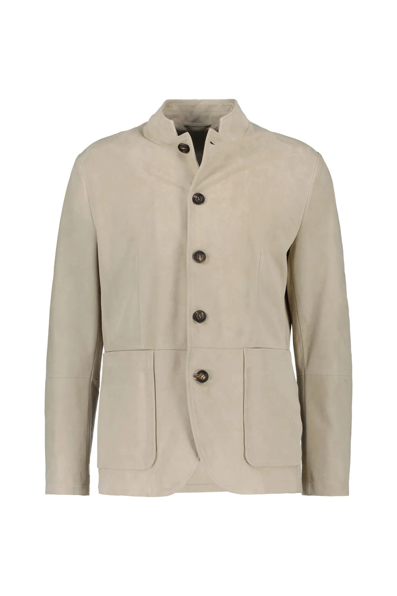 Lederjacke mit Stehkragen