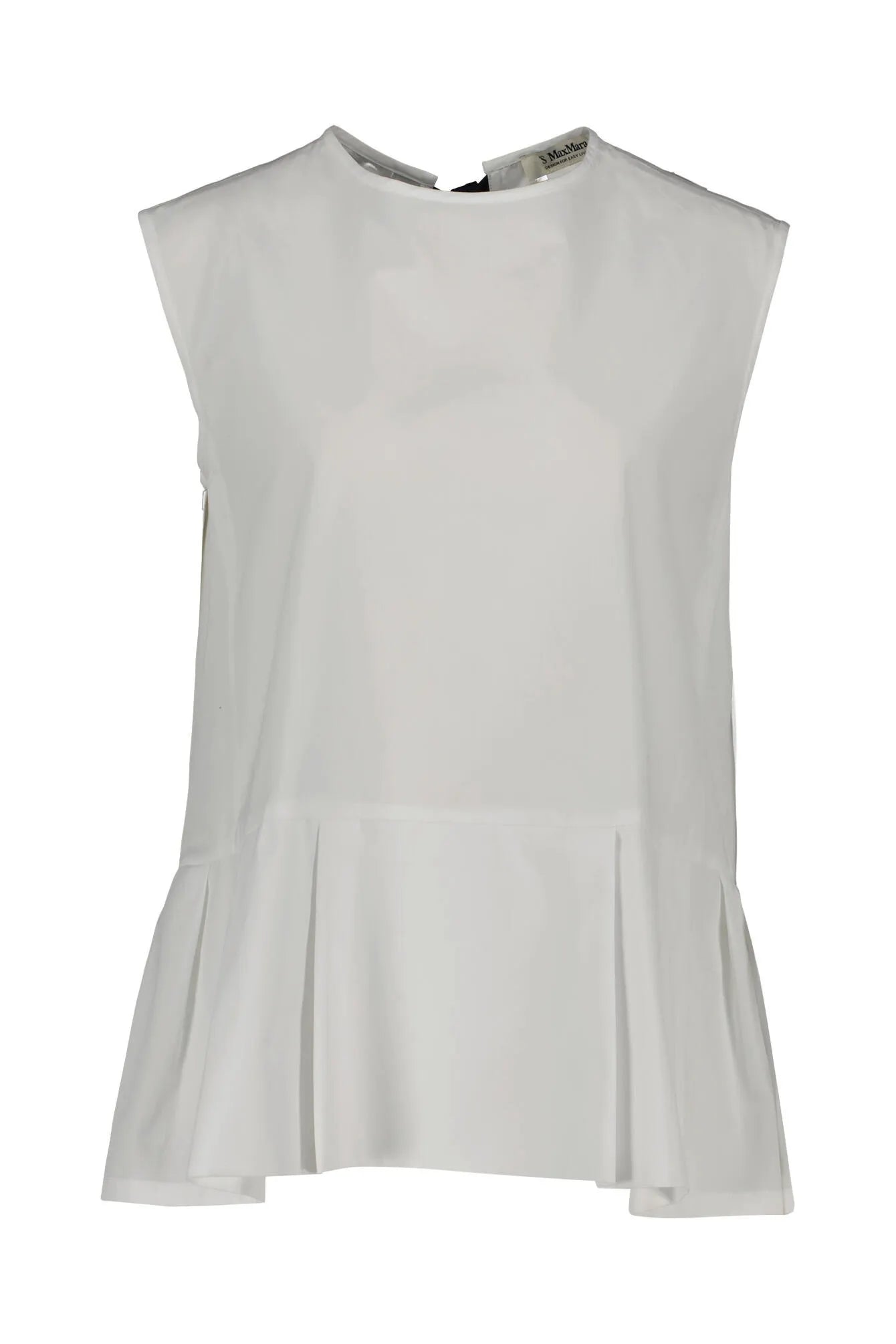 Bluse aus Baumwolle ärmellos