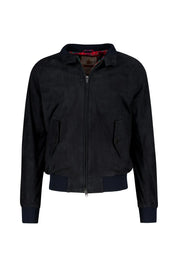 Lederjacke Slim Fit mit Stehkragen