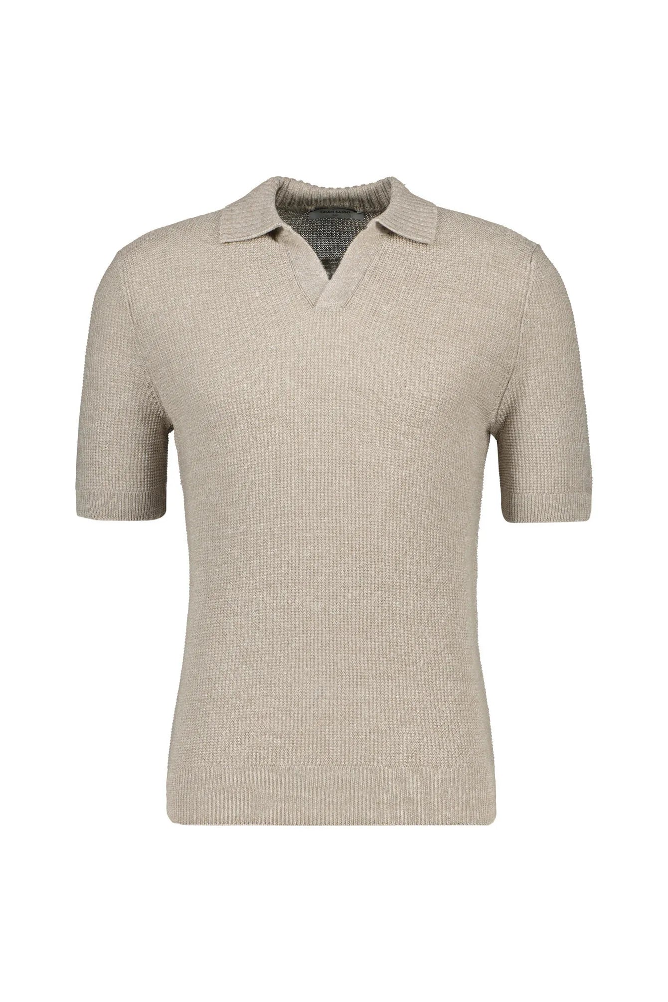 Strickshirt aus Leinen Regular Fit