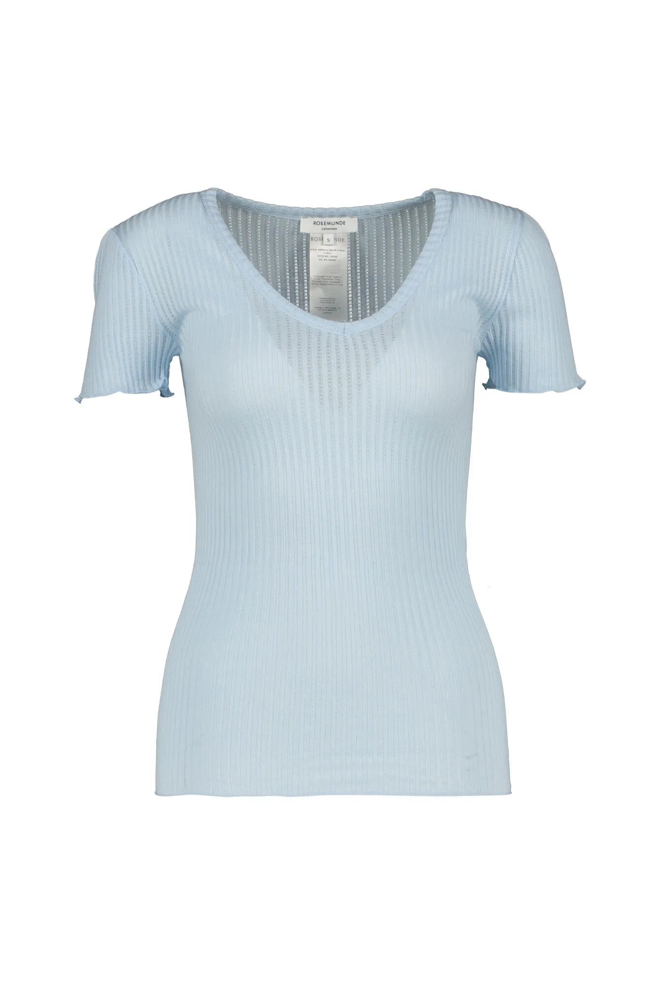 T-Shirt aus Seide-, Baumwollmix