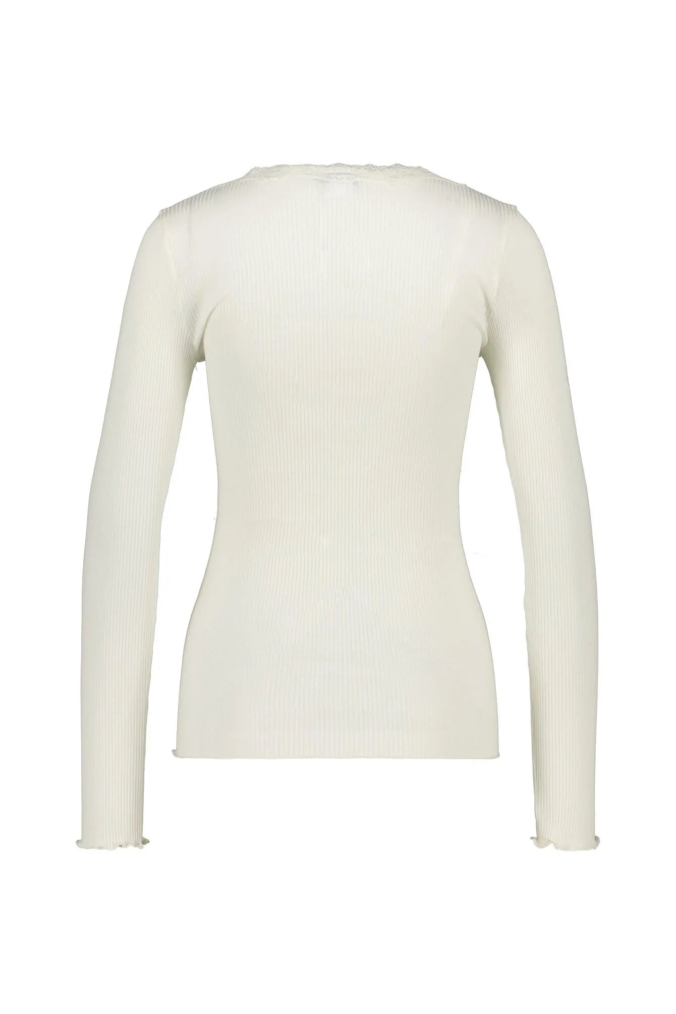 Langarmshirt aus Seide-, Baumwollmix