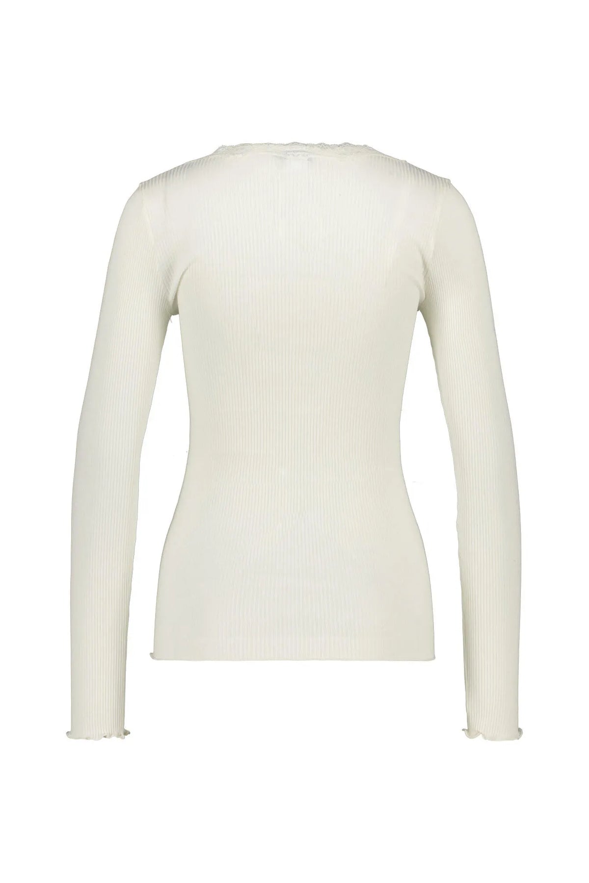 Langarmshirt aus Seide-, Baumwollmix