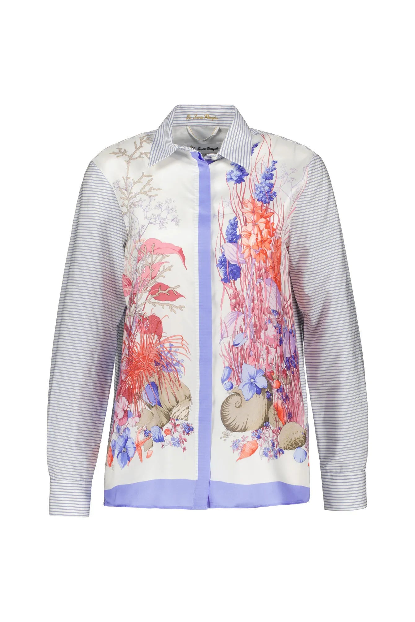 Bluse floral aus Seide