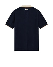 Strick-Poloshirt aus Baumwollmix