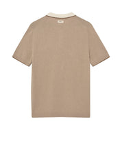 Strick-Poloshirt aus Baumwollmix