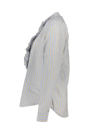 Leinenbluse mit Rüschen