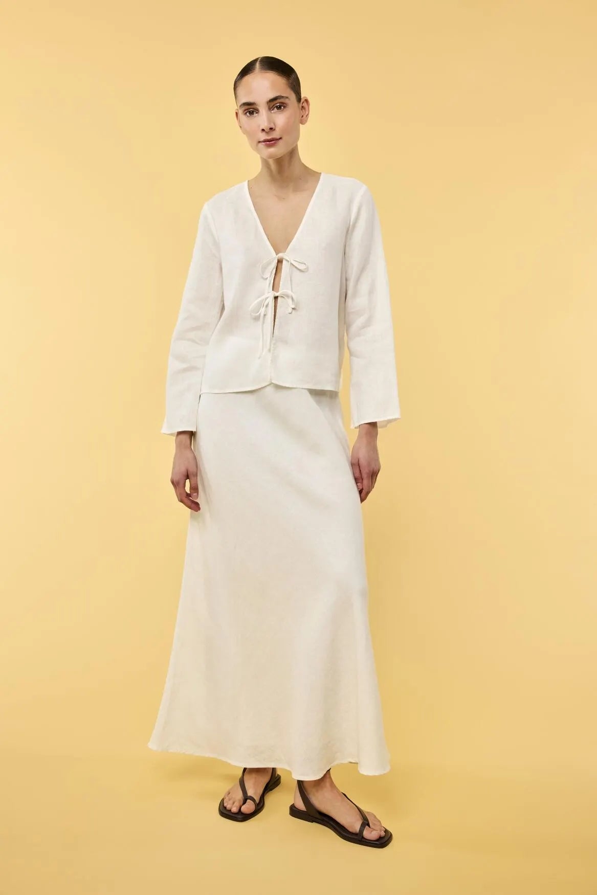 Rock Maxi MARA aus Leinen