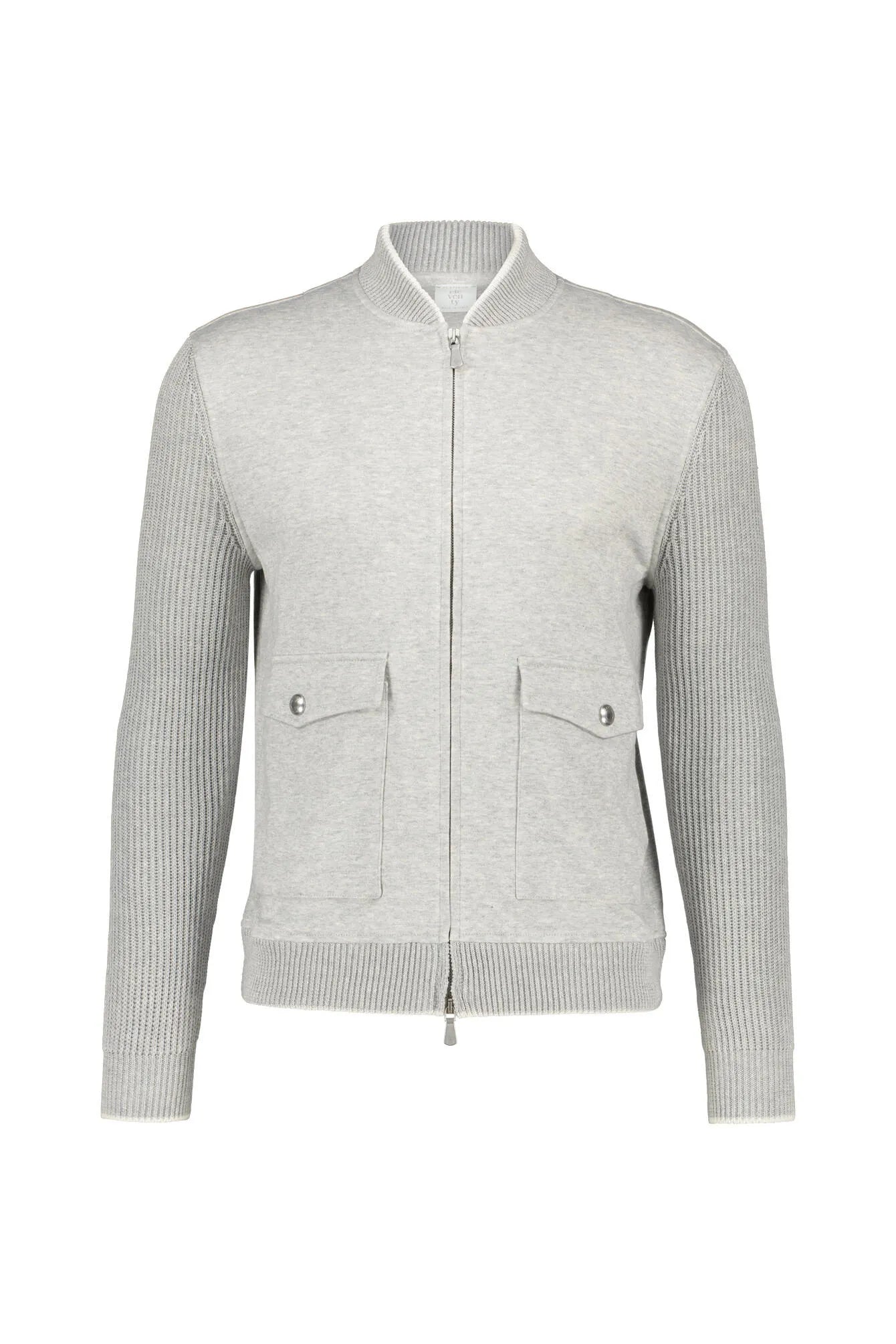 Sweat-Hybridjacke aus Baumwollmix