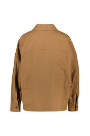 Overshirt Relaxed Fit aus Baumwoll-, Leinenmix