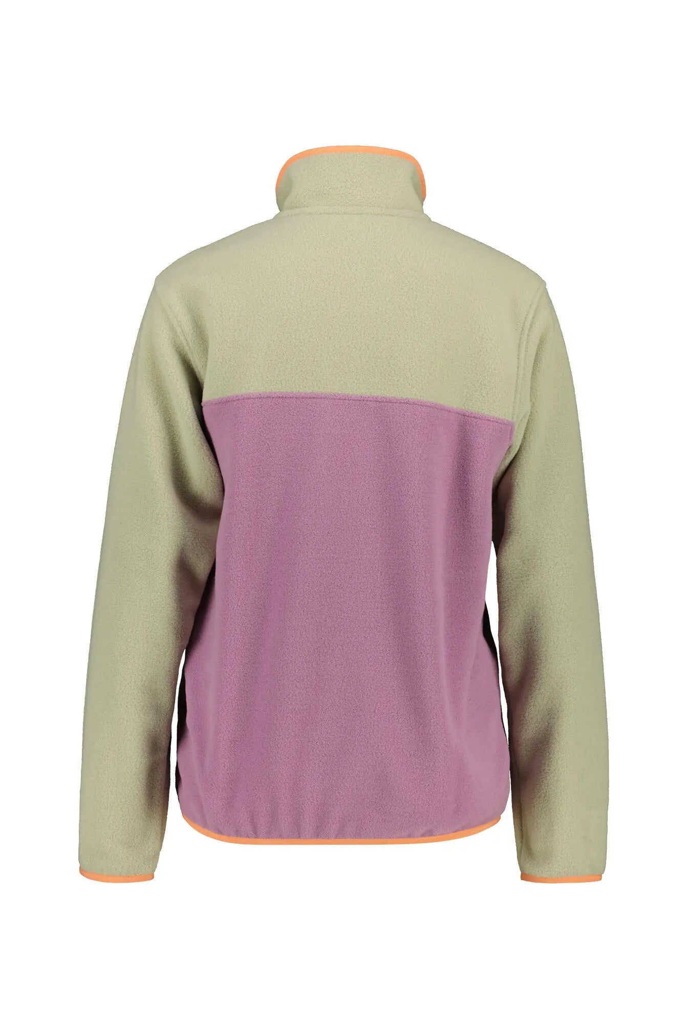 Fleecepullover mit halber Knopfleiste