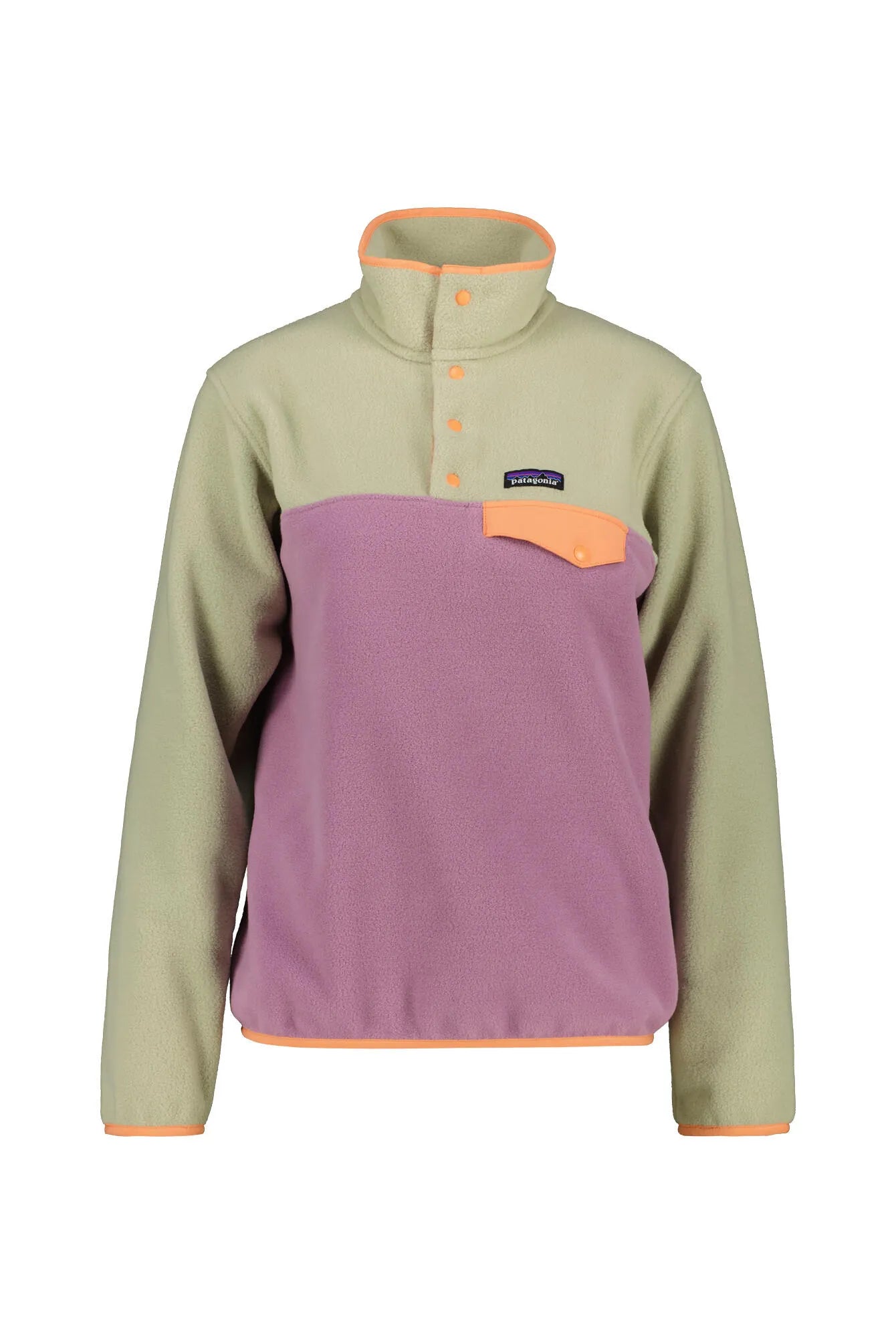 Fleecepullover mit halber Knopfleiste