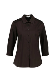Halbarm-Bluse aus Baumwollmix
