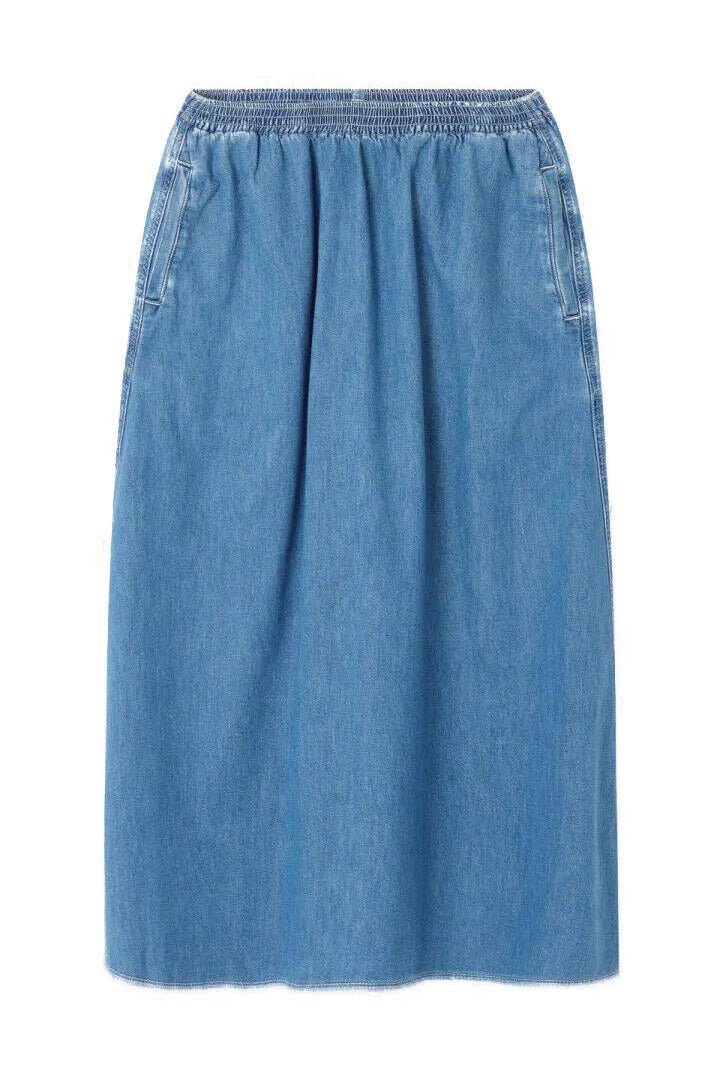 Jeansrock Midi aus Baumwolle