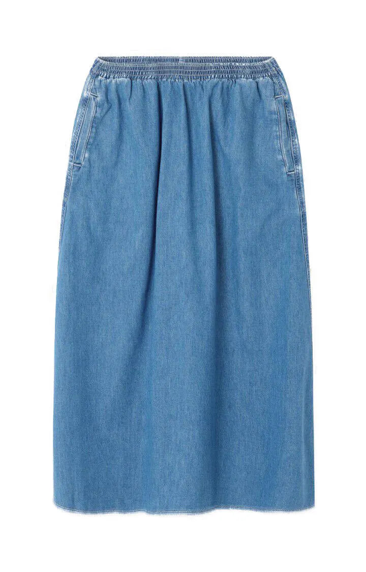Jeansrock Midi aus Baumwolle