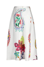 A-Linienrock Maxi mit Print