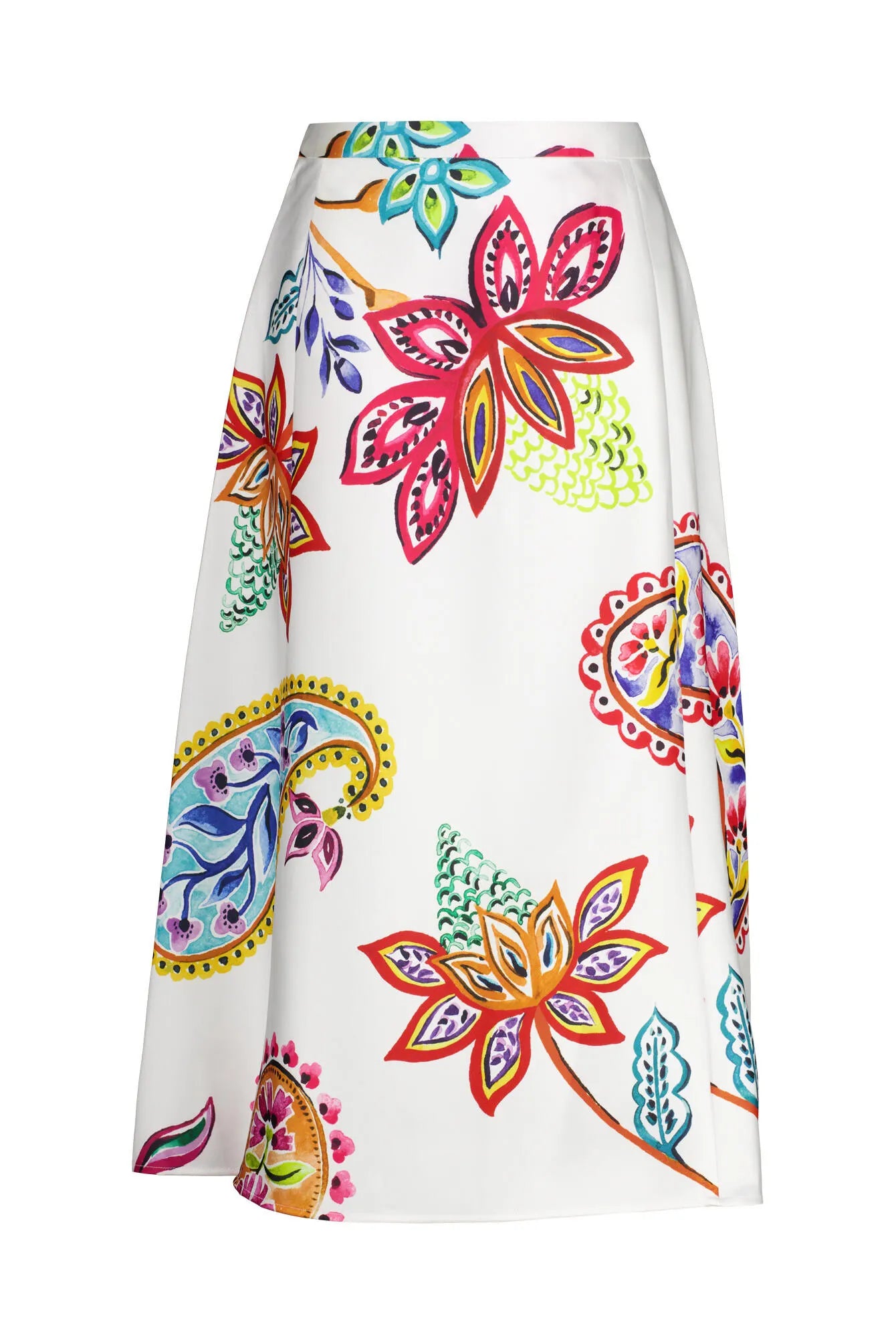 A-Linienrock Maxi mit Print