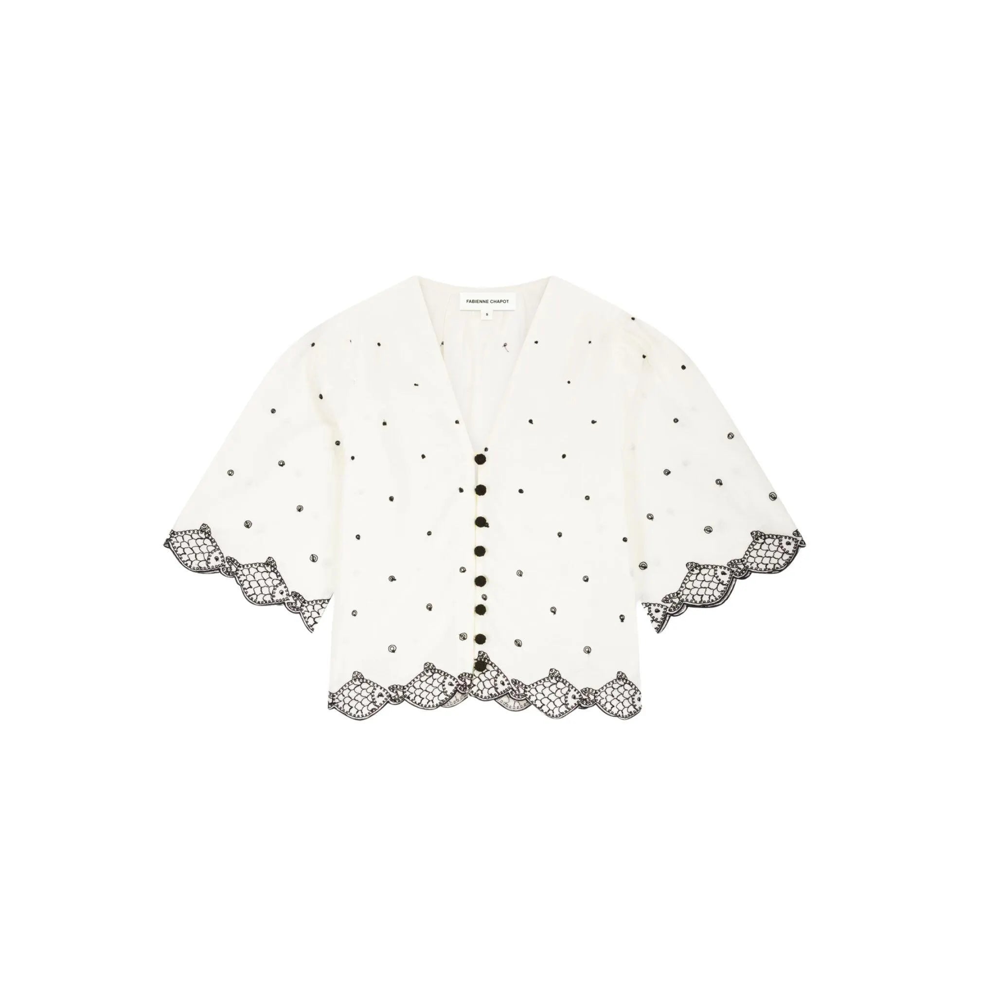 Bluse aus Baumwollmix