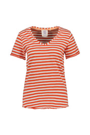 T-Shirt gestreift aus Baumwollmix