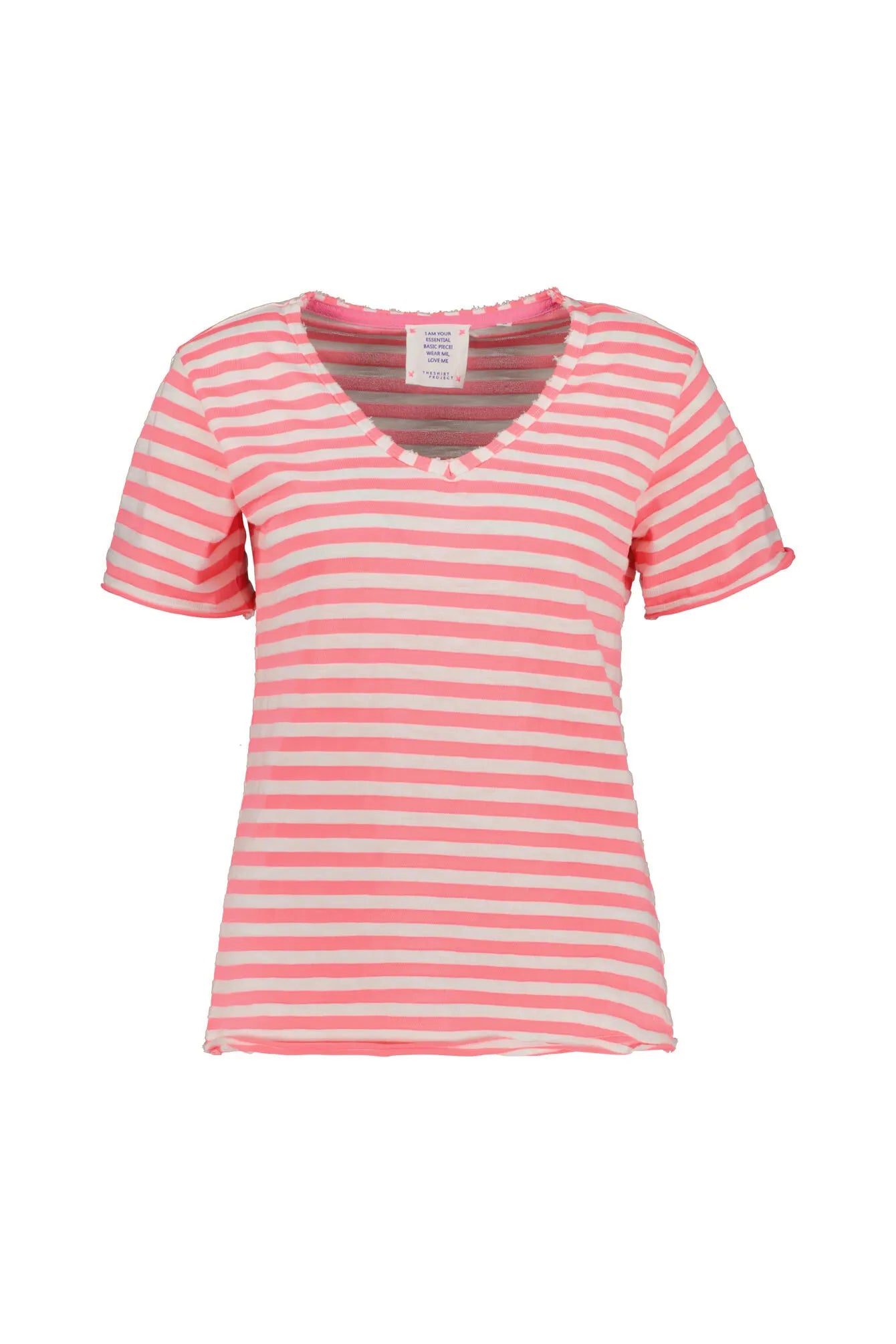 T-Shirt gestreift aus Baumwollmix