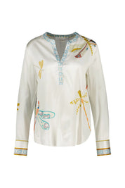 Bluse aus Seide