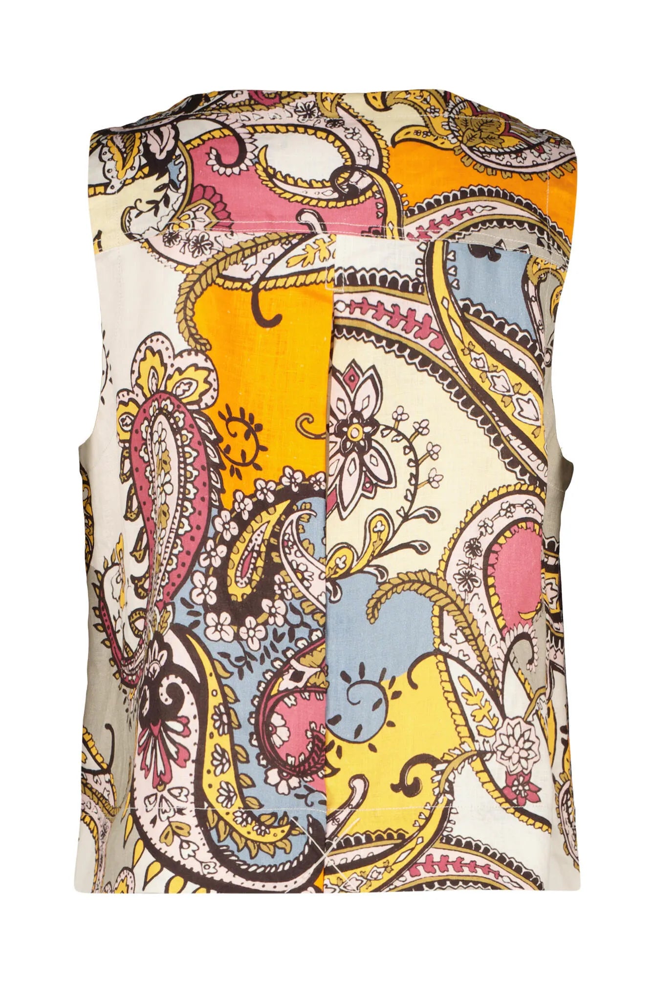 Leinentop mit Paisley-Muster