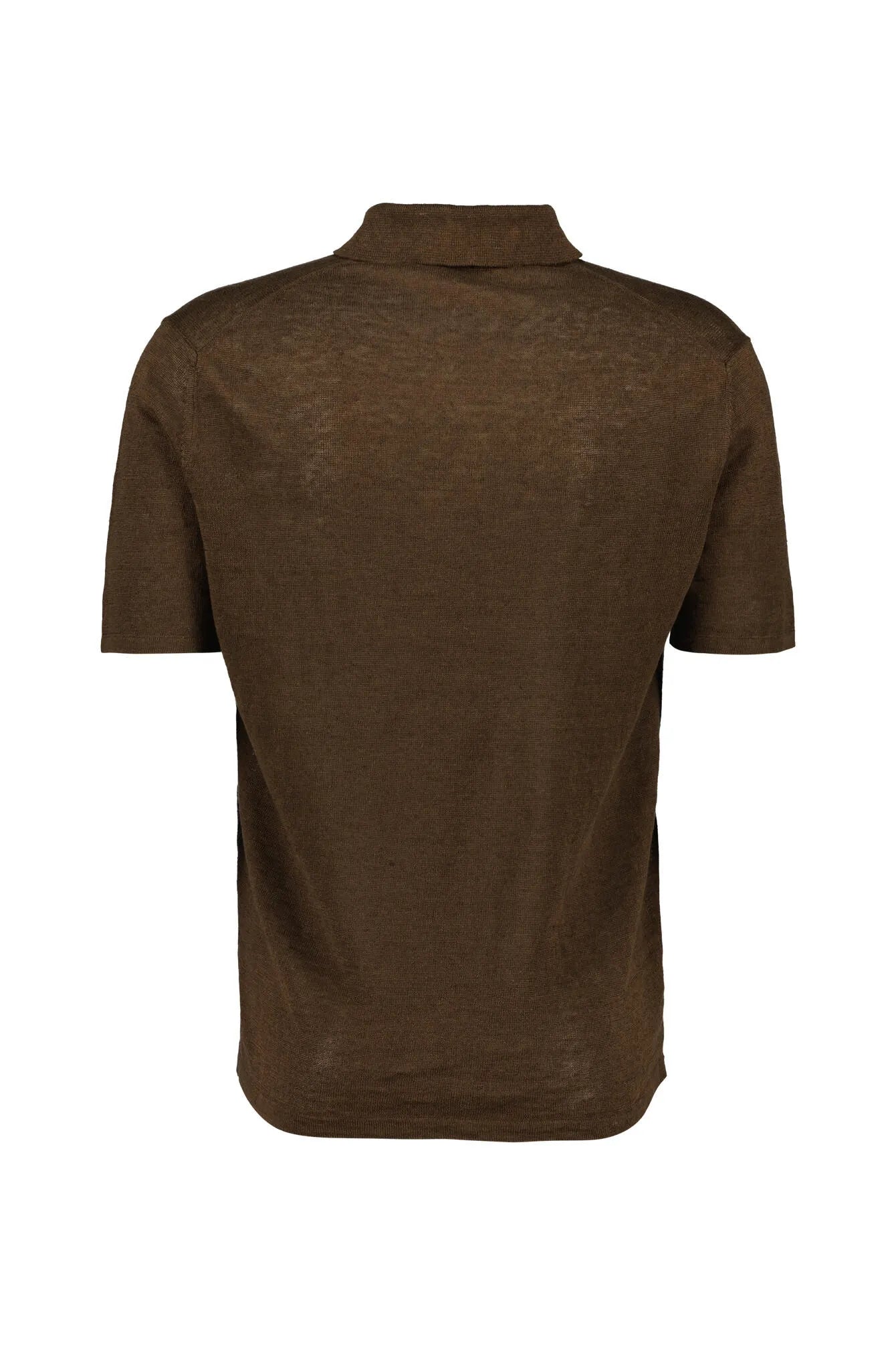 Strick-Poloshirt aus Leinen