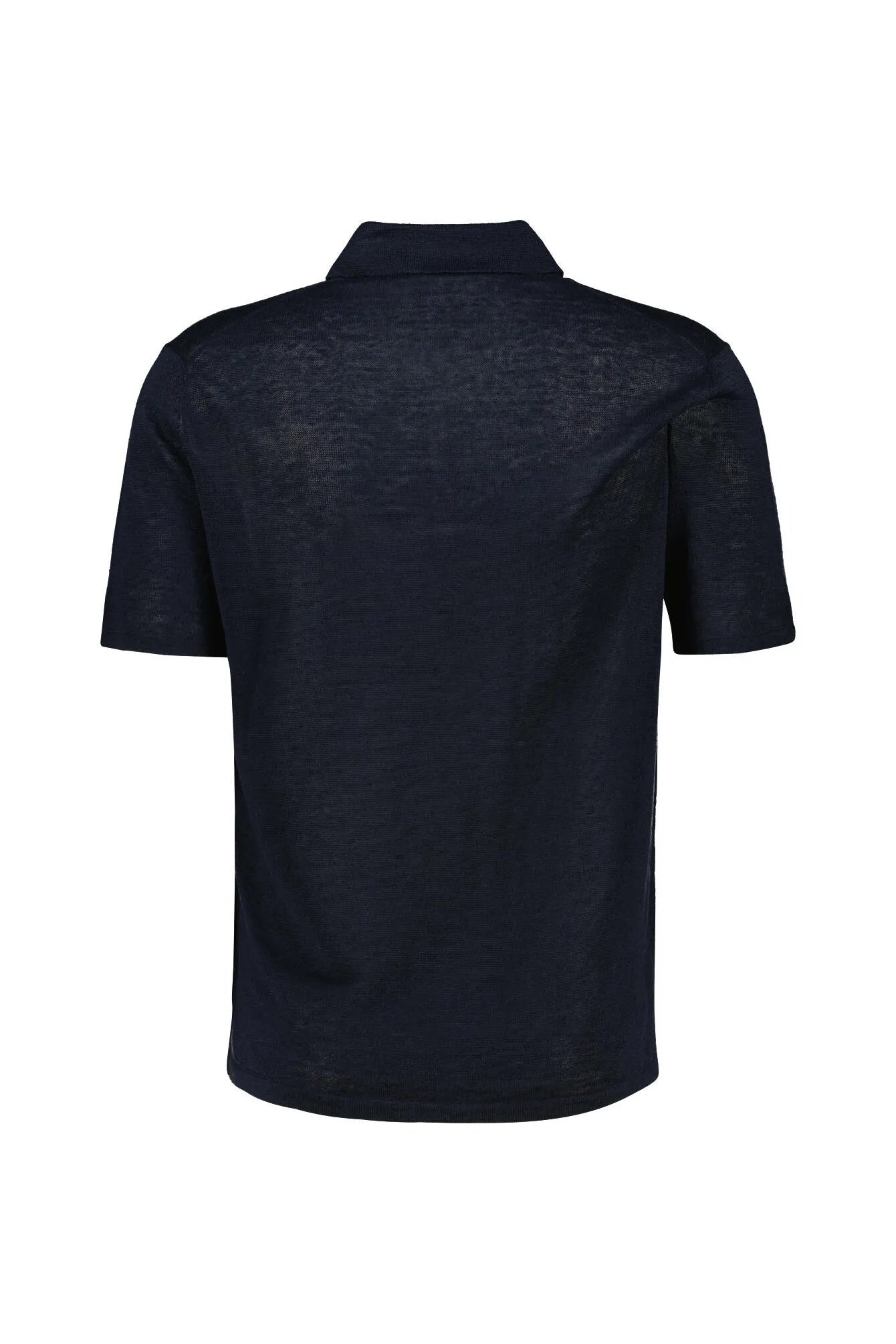 Strick-Poloshirt aus Leinen